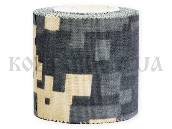 Маскировочная лента 5 х 450 см клейкая Digital Camo (покрытие хлопок)